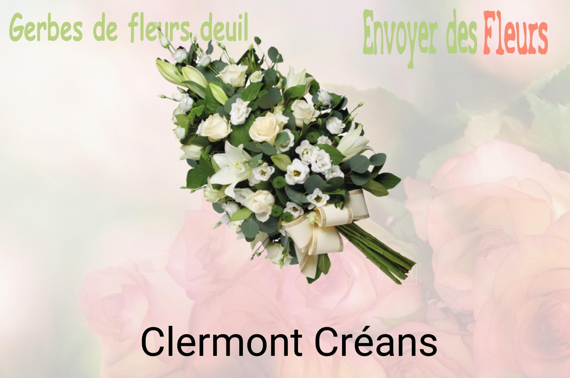 Gerbe de fleurs de deuil livrée à Clermont-Créans